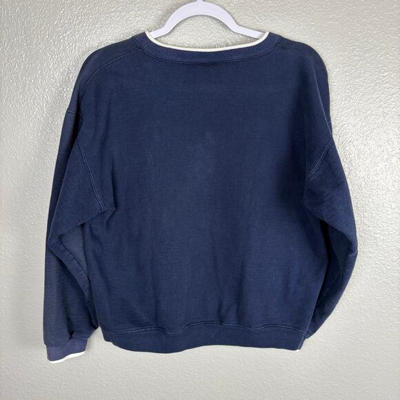 Hard Rock Las Vegas Women's Size Medium V-Neck Long Sleeve Blue Pullover Sweater - Picture 5 of 7